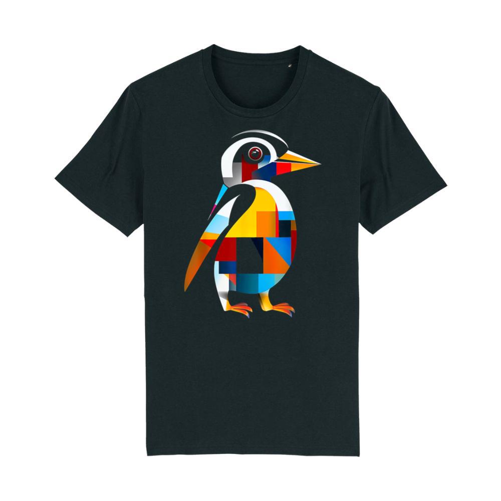 Penguin Geometric Art Animal Abstract Graphic Penguin T-Shirt 