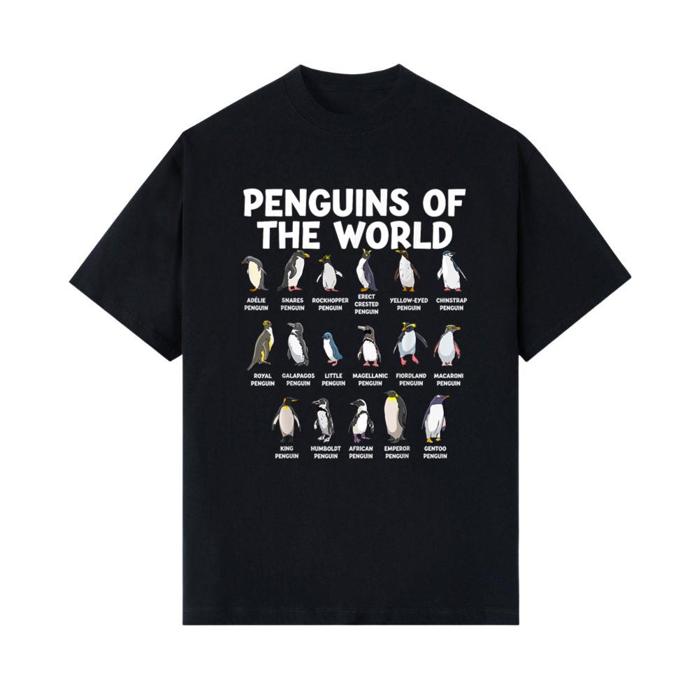 Penguins Of The World Kawaii Types Of Penguins Sea Animal T-Shirt