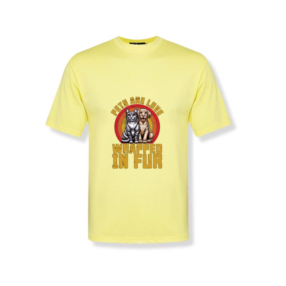Pets Are Love Wrapped in Fur Dog Cat Animal Rescue Gift T-Shirts