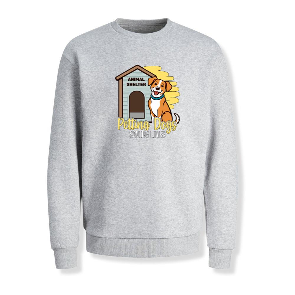 Petting Dogs Saving Lives Animal Shelter Rescue Dog Lover Gift Sweatshirt