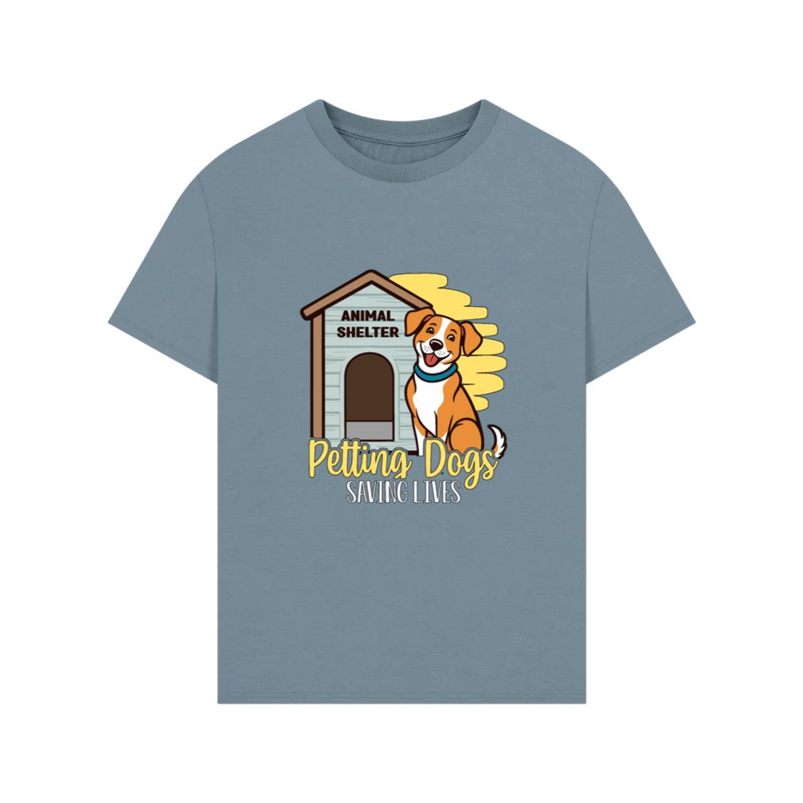 Petting Dogs Saving Lives Animal Shelter Rescue Dog Lover Gift TShirts Anhand