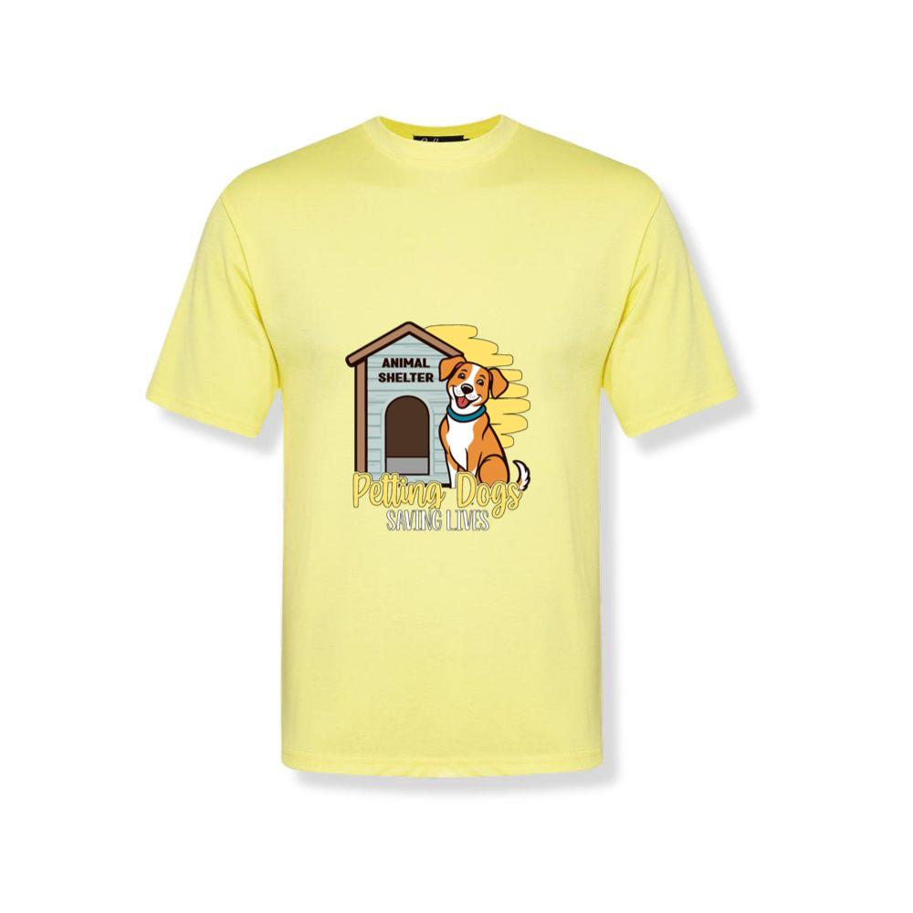 Petting Dogs Saving Lives Animal Shelter Rescue Dog Lover Gift T-Shirts