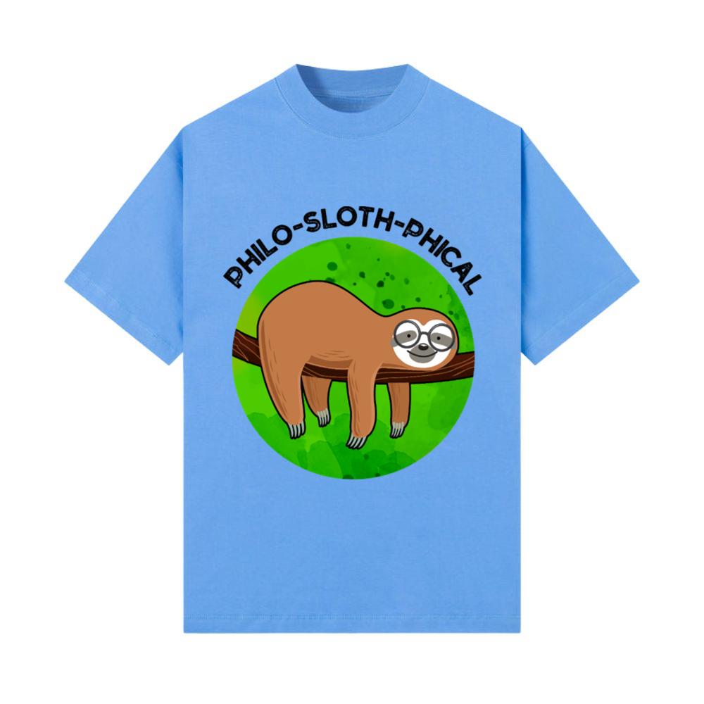 Philo-sloth-phical Funny Animal Sloth Pun T-Shirt