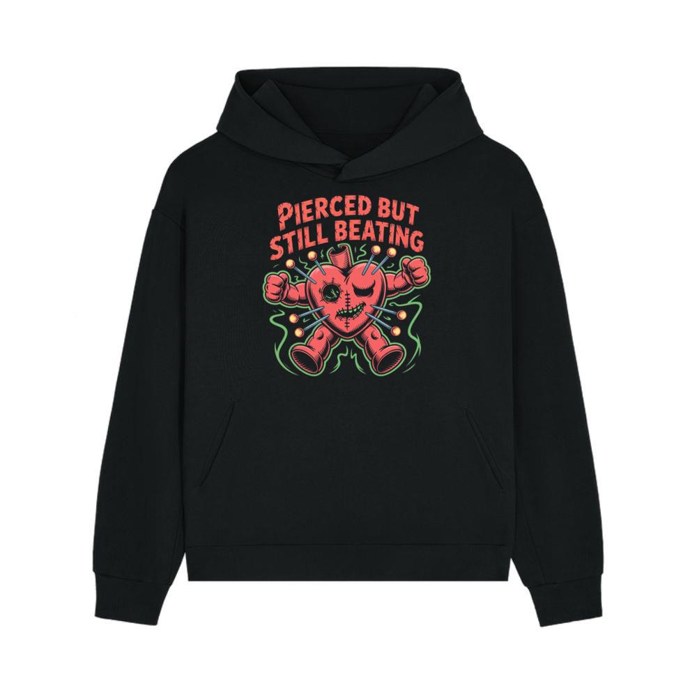 Pierced But Still Beating Heart Graphic Hoodie