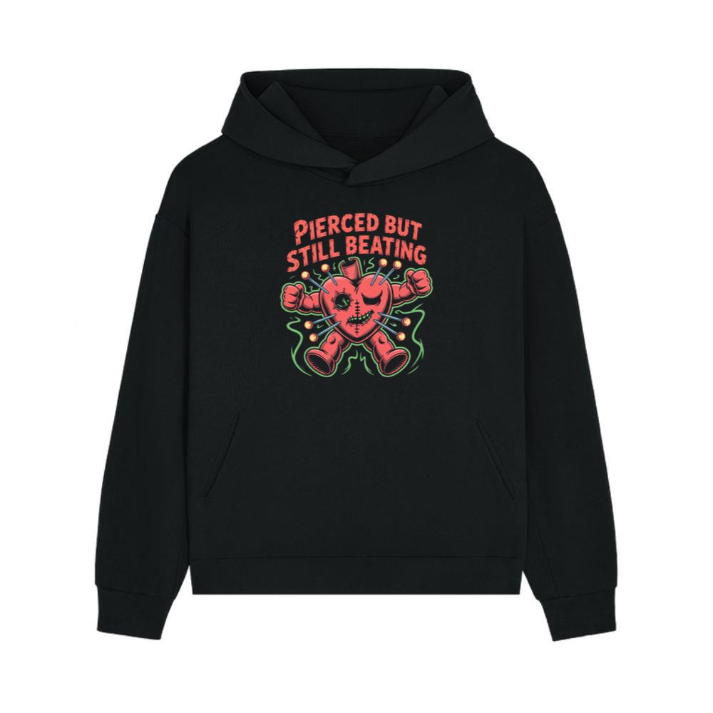 Pierced But Still Beating Heart Graphic Hoodie