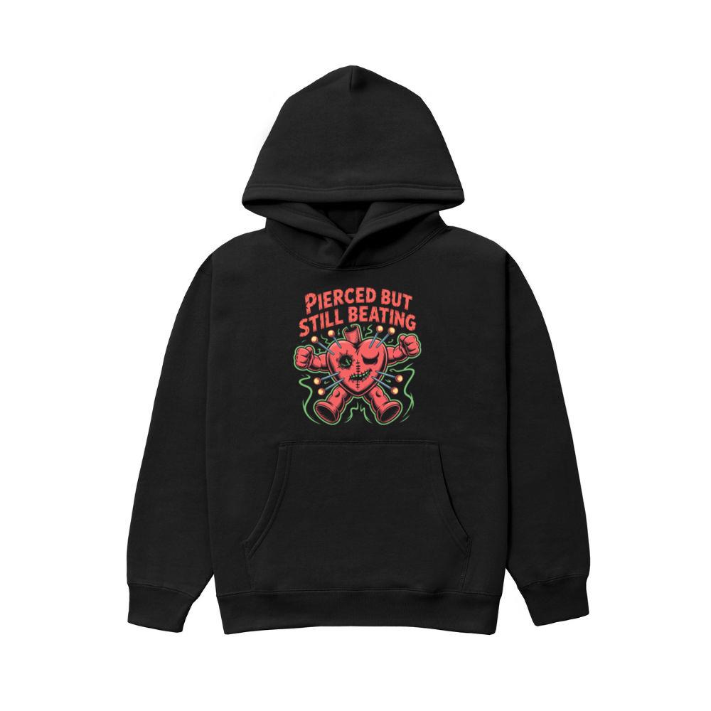 Pierced But Still Beating Heart Graphic Hoodie