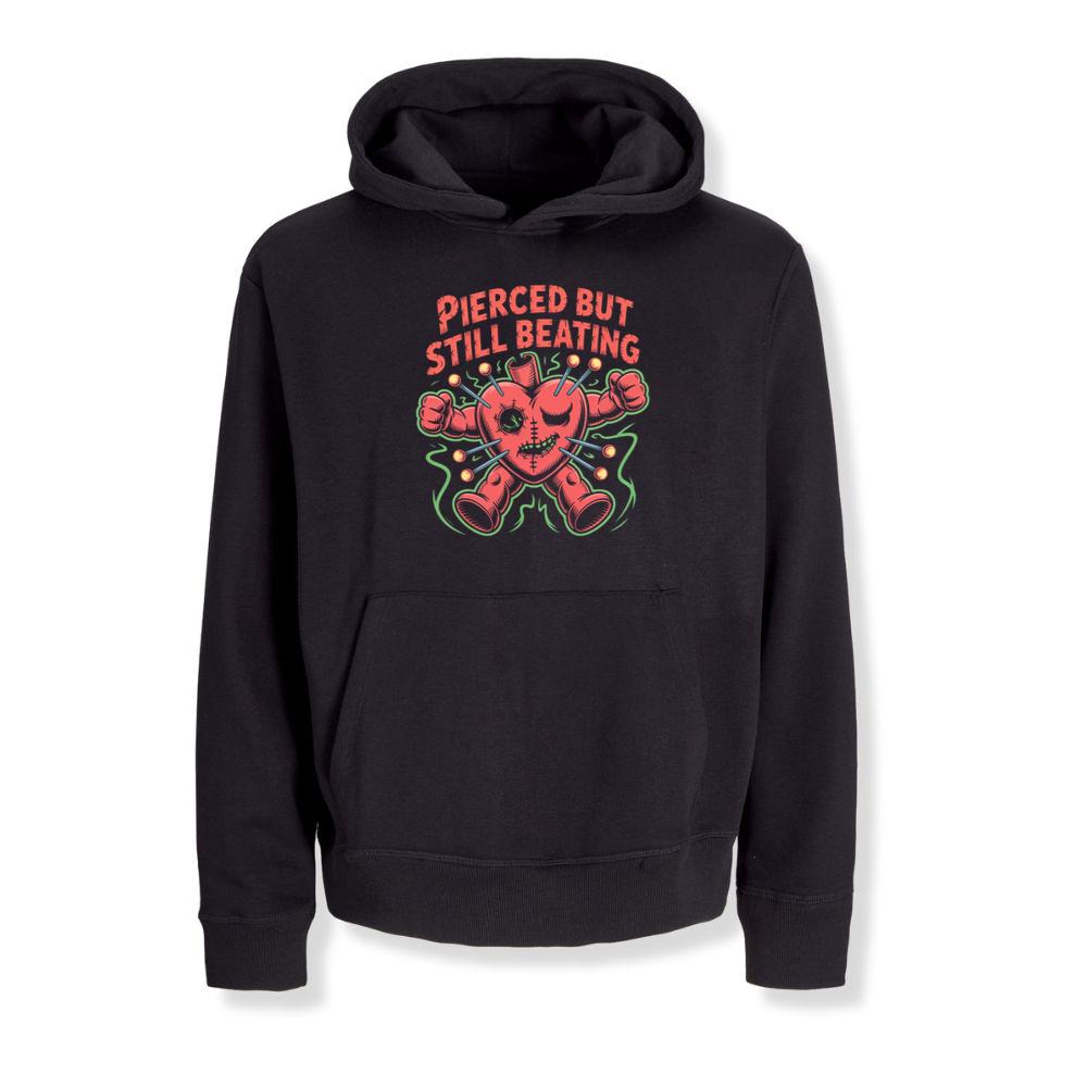 Pierced But Still Beating Heart Graphic Hoodies