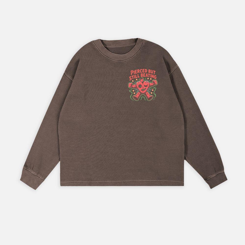 Pierced But Still Beating Heart Graphic Sweatshirt - Image 3