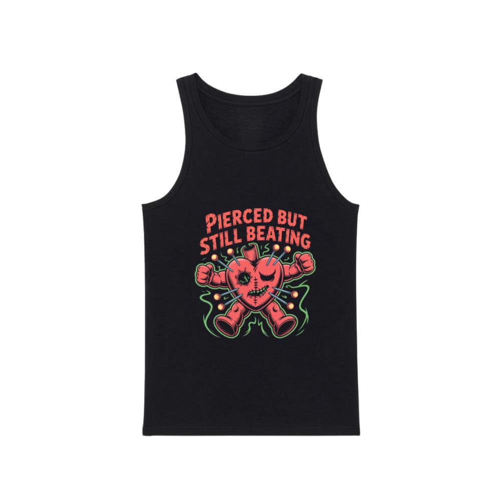 Pierced But Still Beating Heart Graphic Tank Top