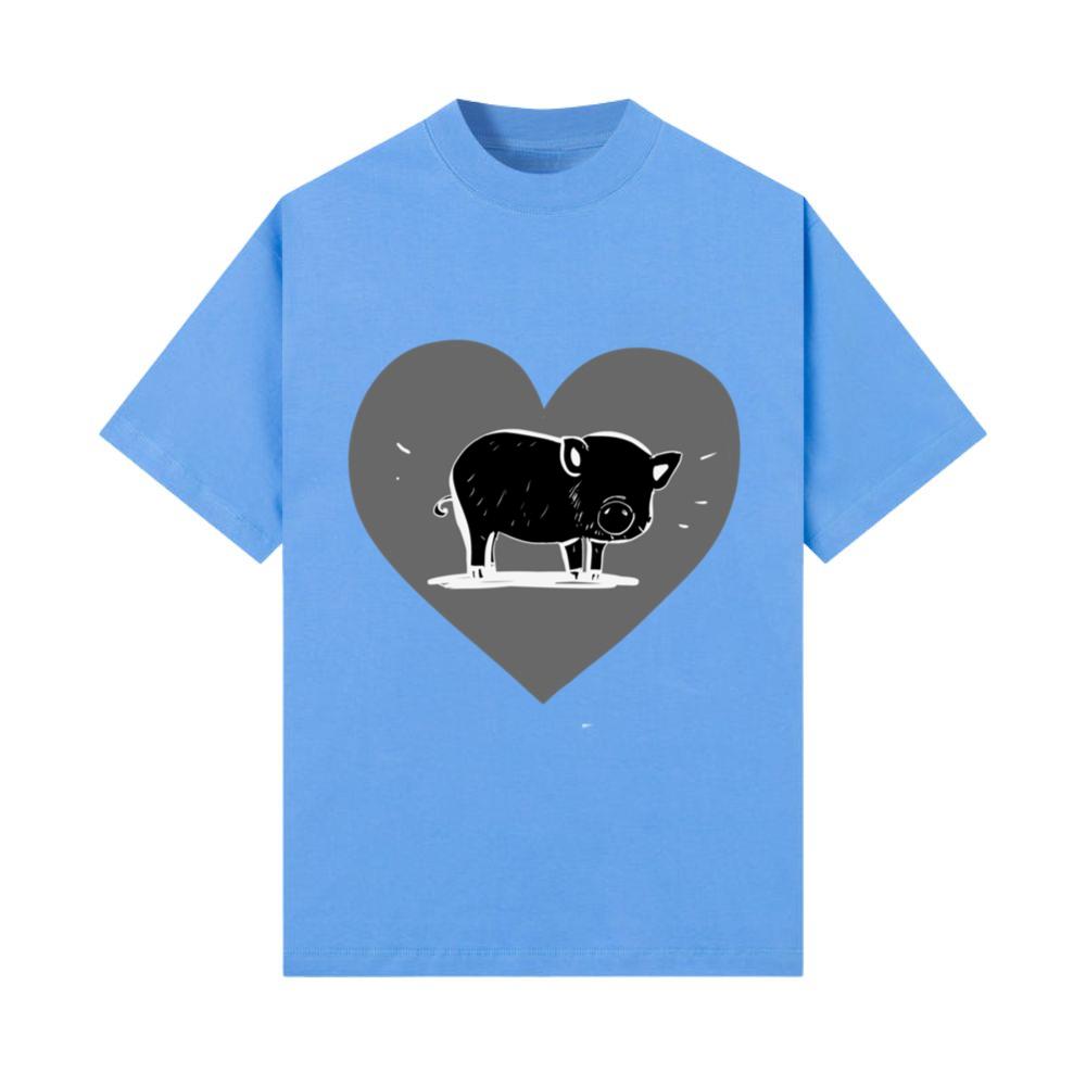 pig animal heart T-Shirt