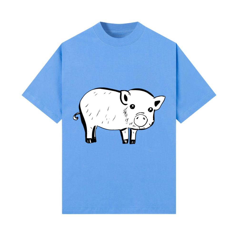 Pig icon animal baby contrast T-Shirt