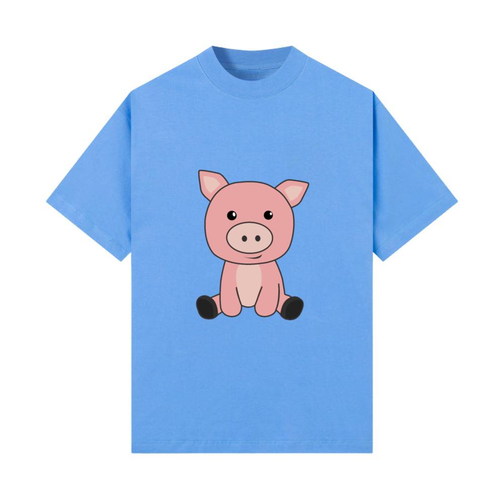 Pig Piglet Cute Animals For Kids Pink T-Shirt