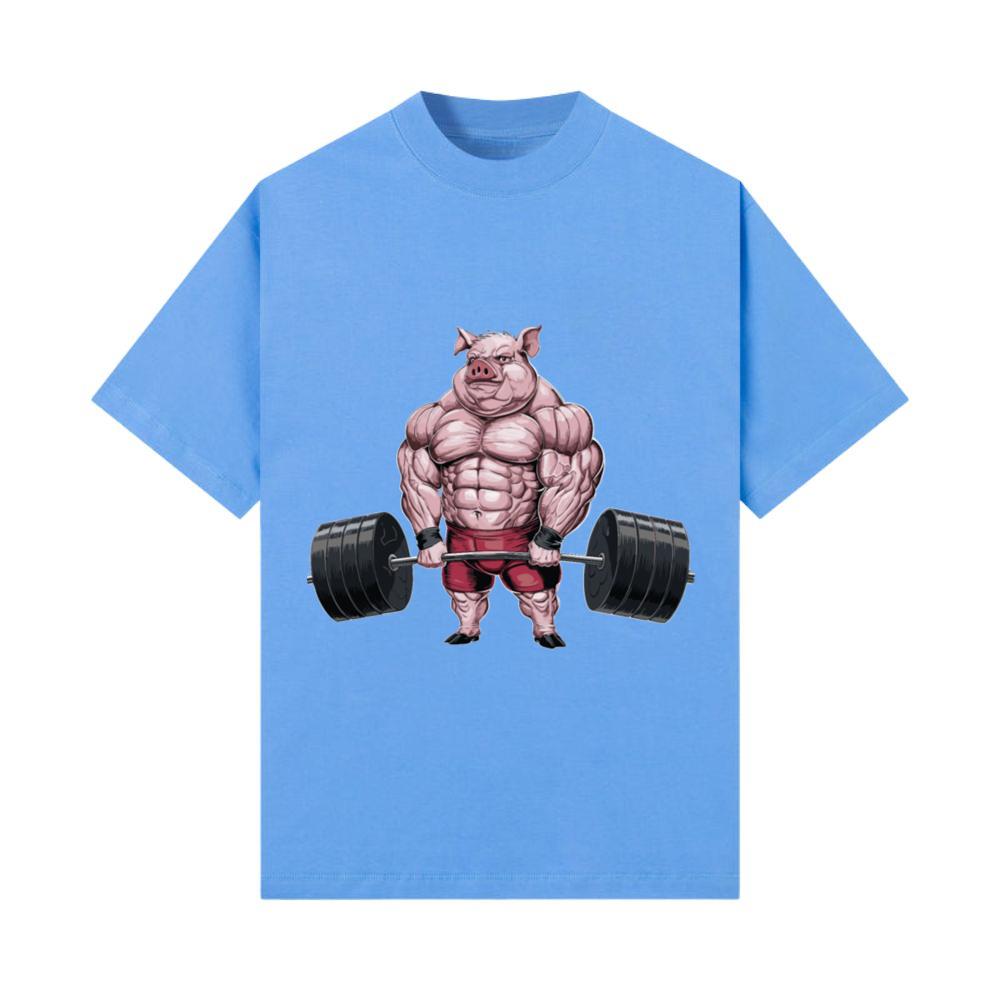 Pig Weightlifting Fitness Gym for a animal lover_1 T-Shirt