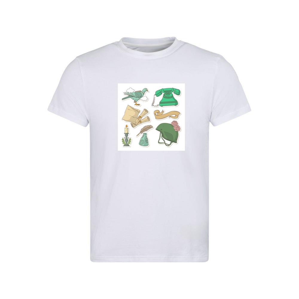 Pigeon, Phone, and Helmet Stickers T-Shirts