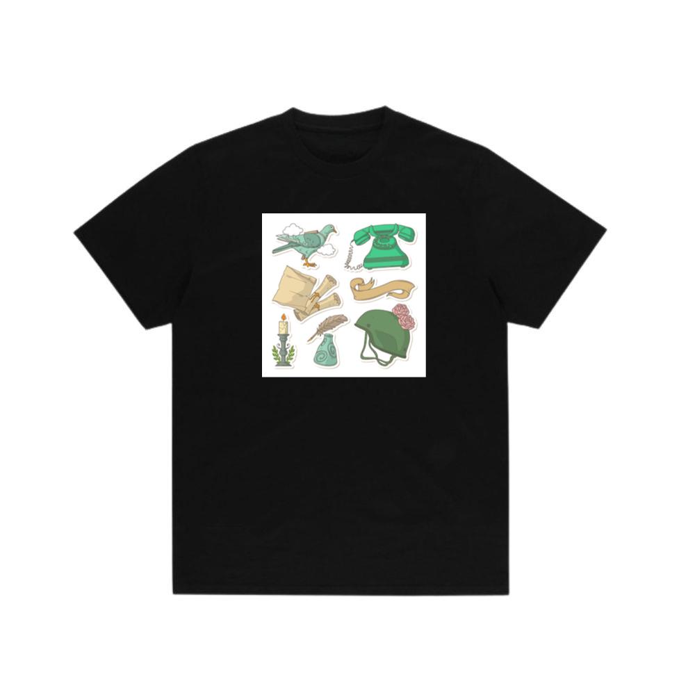 Pigeon, Phone, and Helmet Stickers T-Shirts