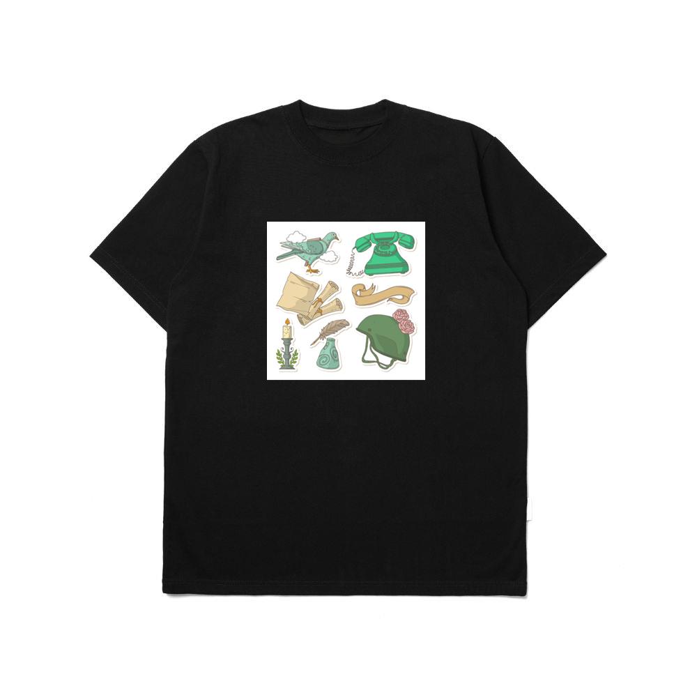 Pigeon, Phone, and Helmet Stickers T-Shirts