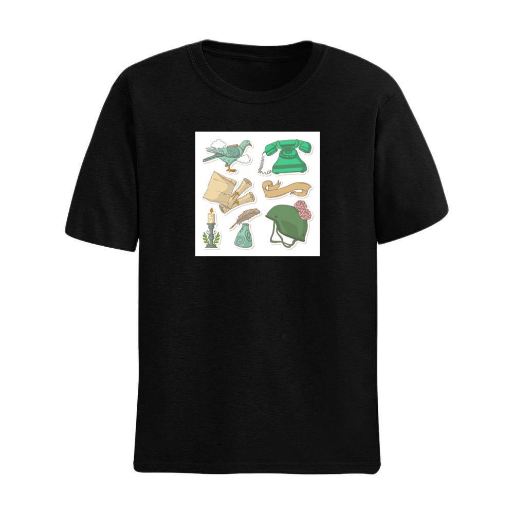 Pigeon, Phone, and Helmet Stickers T-Shirts