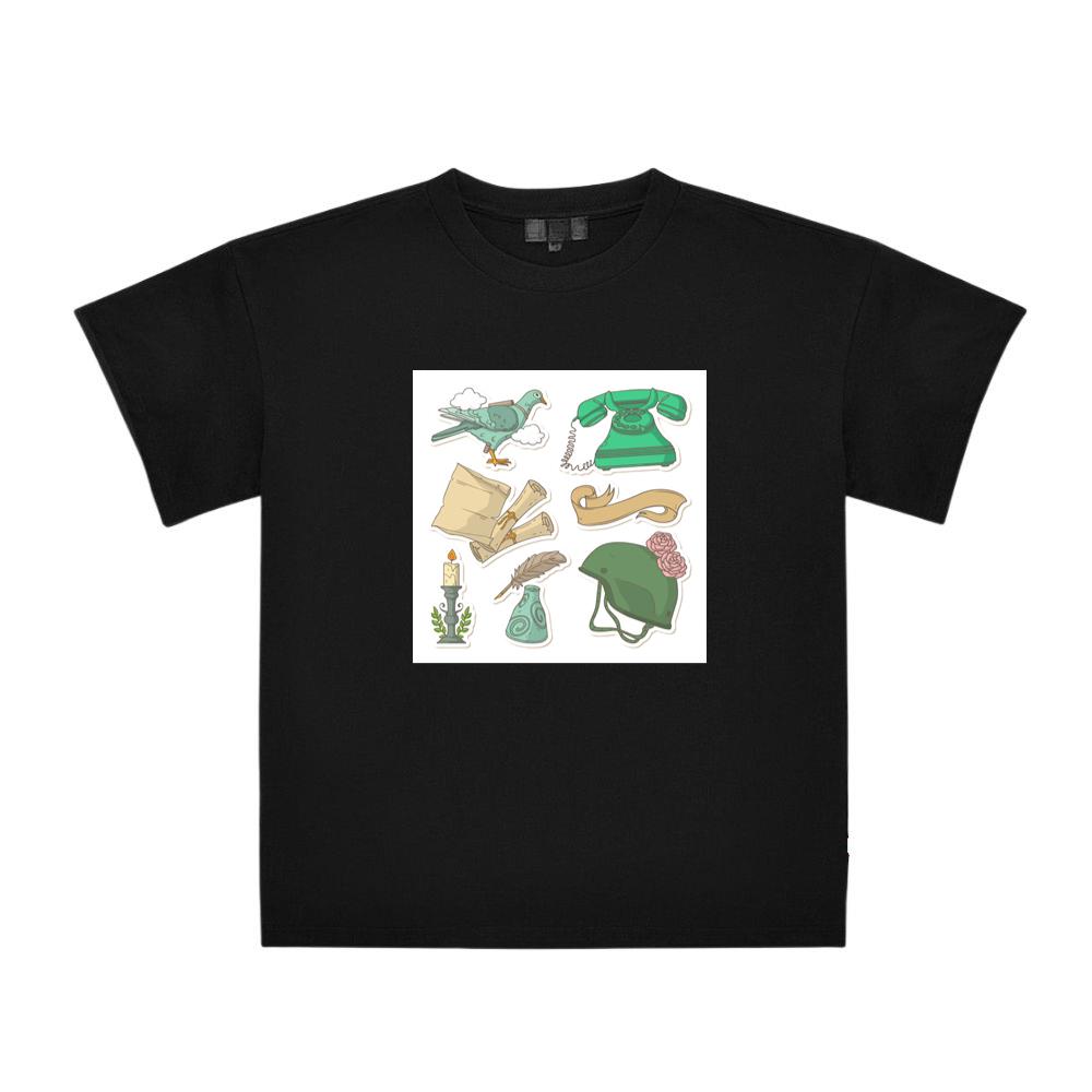 Pigeon, Phone, and Helmet Stickers T-Shirts