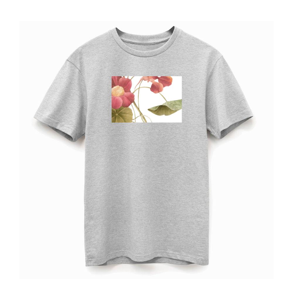 Pink and Orange Flowers with Green Leaves TShirts Pagetees