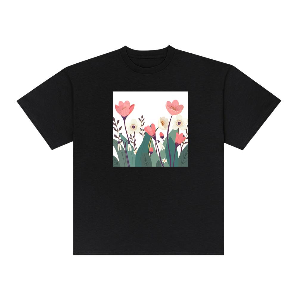 Pink and White Blooms TShirts Kulottee