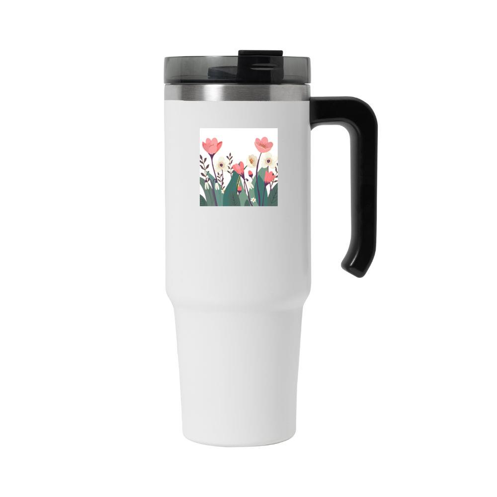 Pink and White Blooms Tumbler