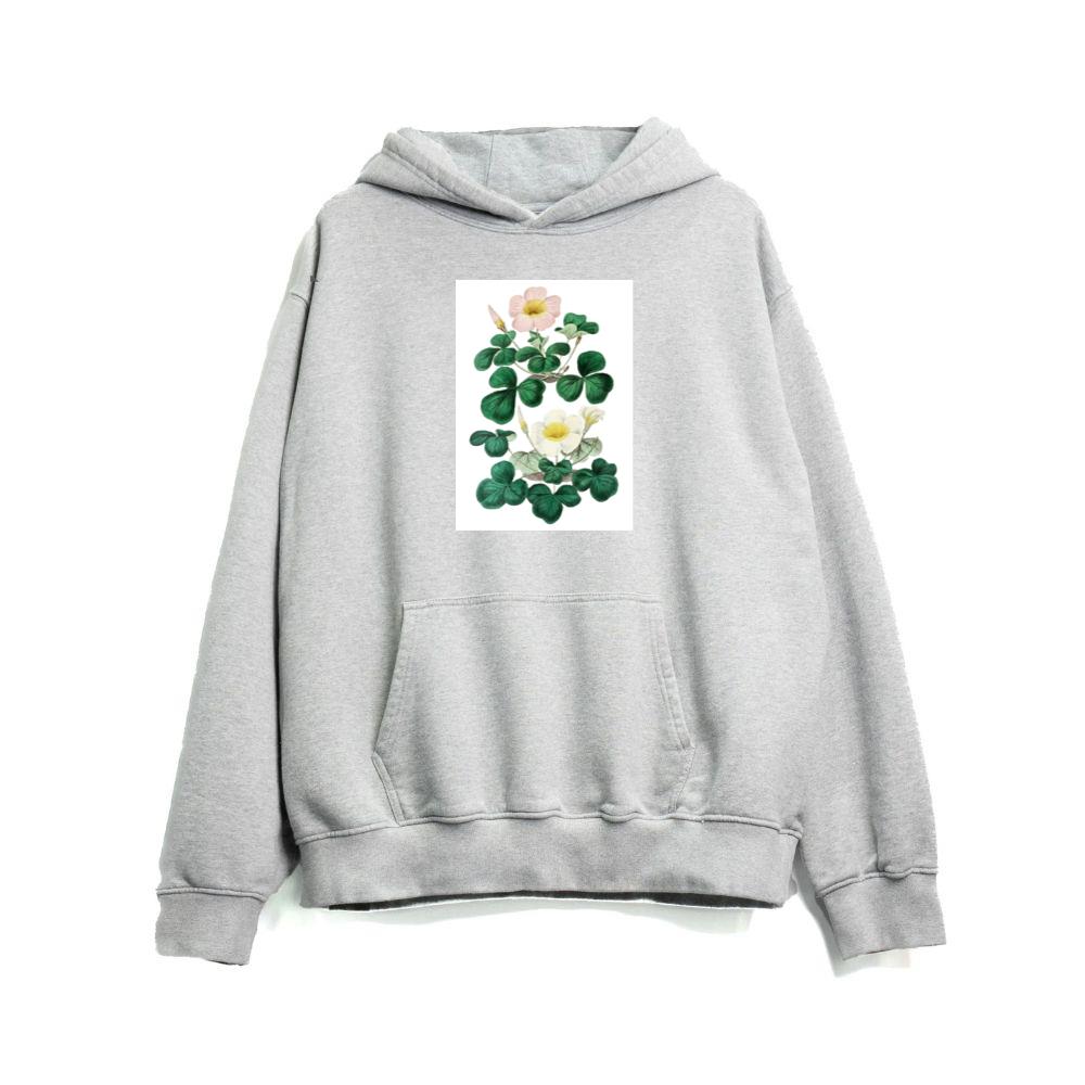 Pink and White Oxalis Blossoms Hoodies