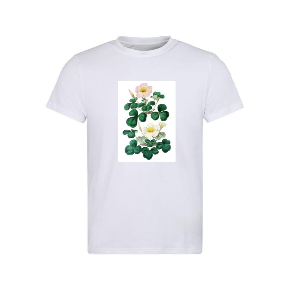 Pink and White Oxalis Blossoms T-Shirts