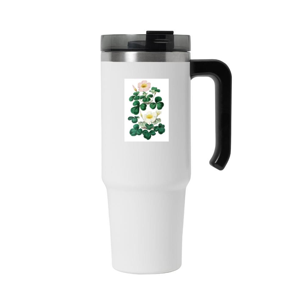 Pink and White Oxalis Blossoms Tumbler
