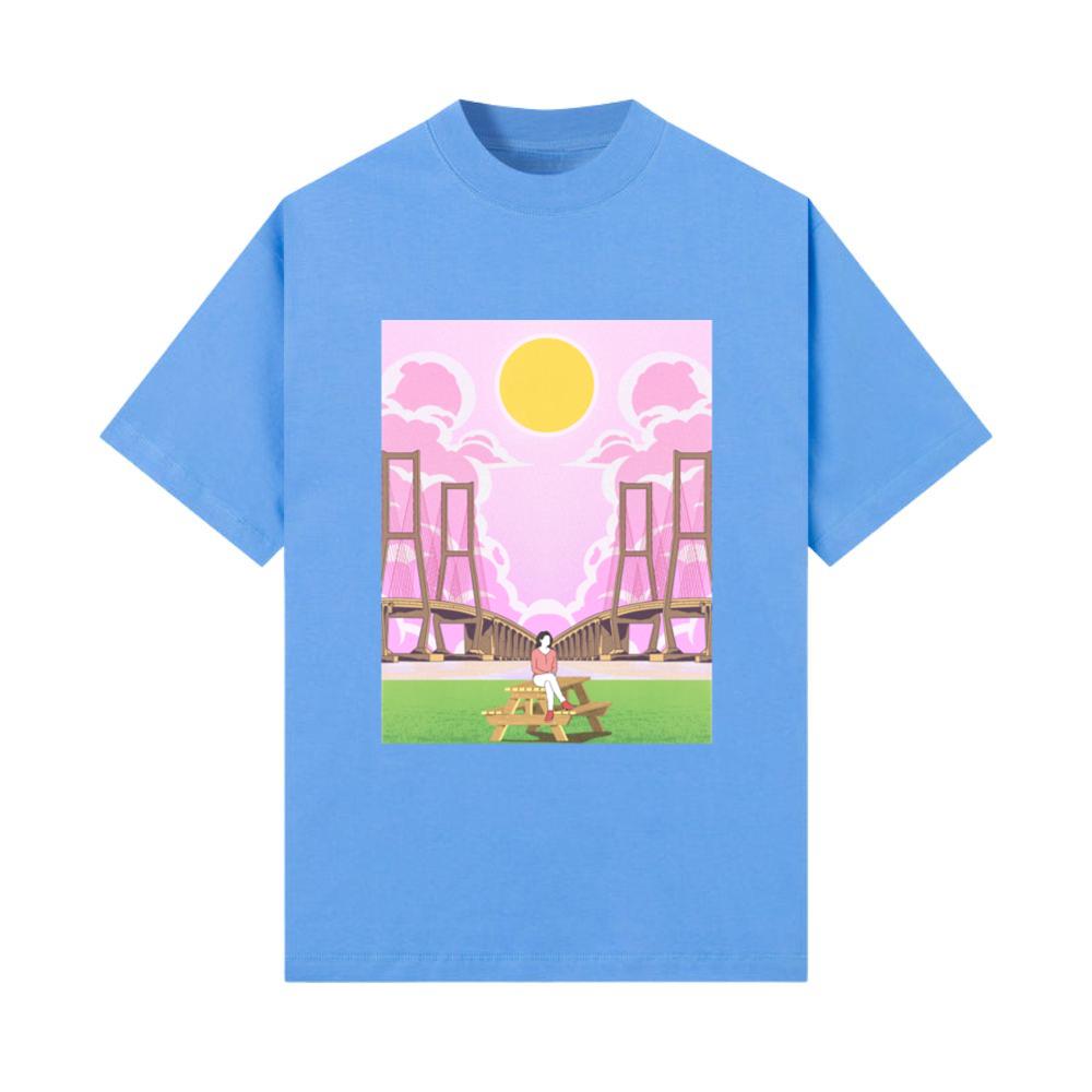 Pink Anime Bridge T Shirt T-Shirt