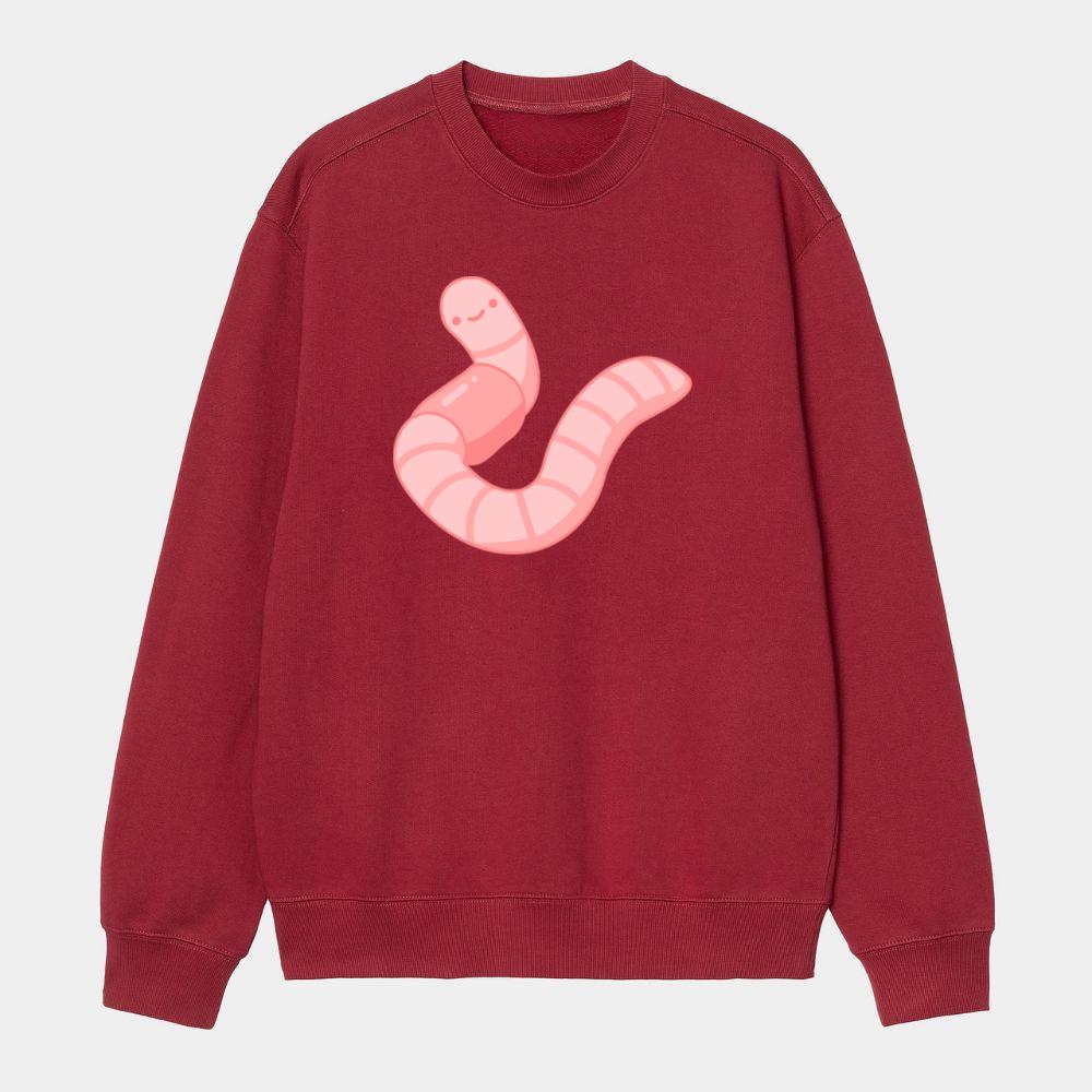 Pink Earthworm Sweatshirt