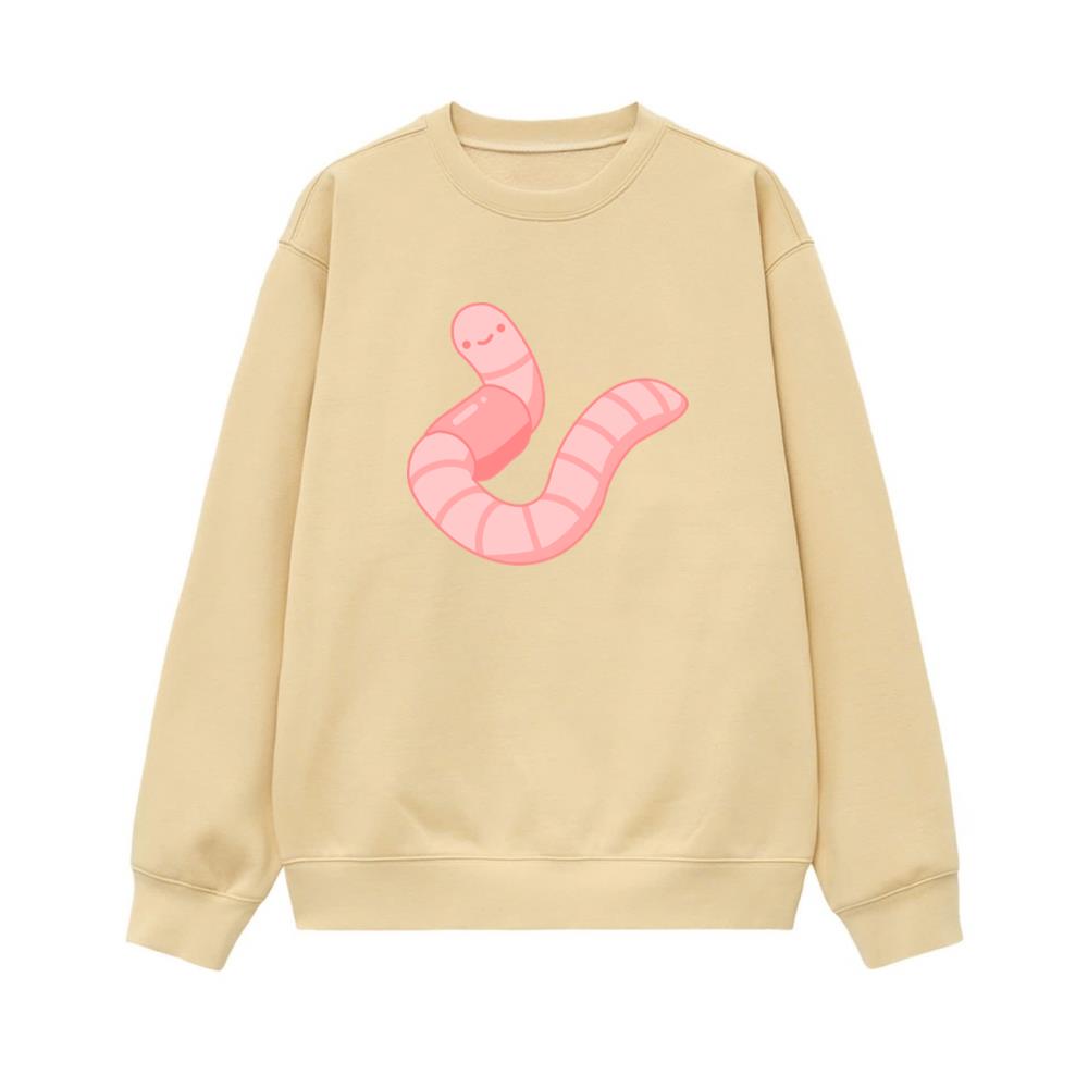 Pink Earthworm Sweatshirt