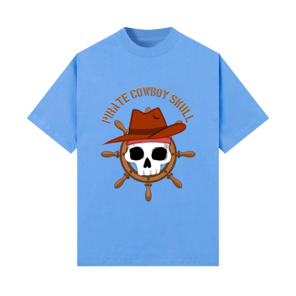 Pirate Cowboy Skull Anime T-Shirt
