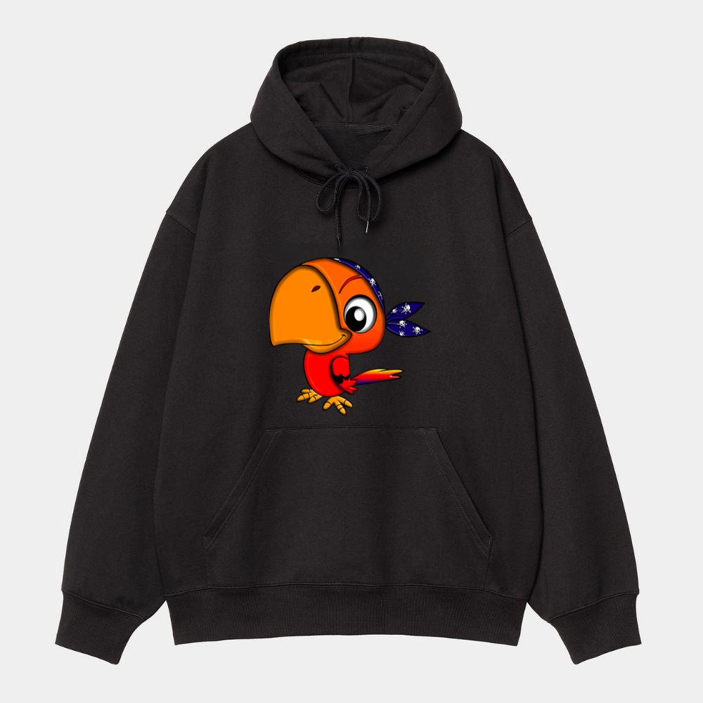 Pirate Parrot With Big Beak Hoodie