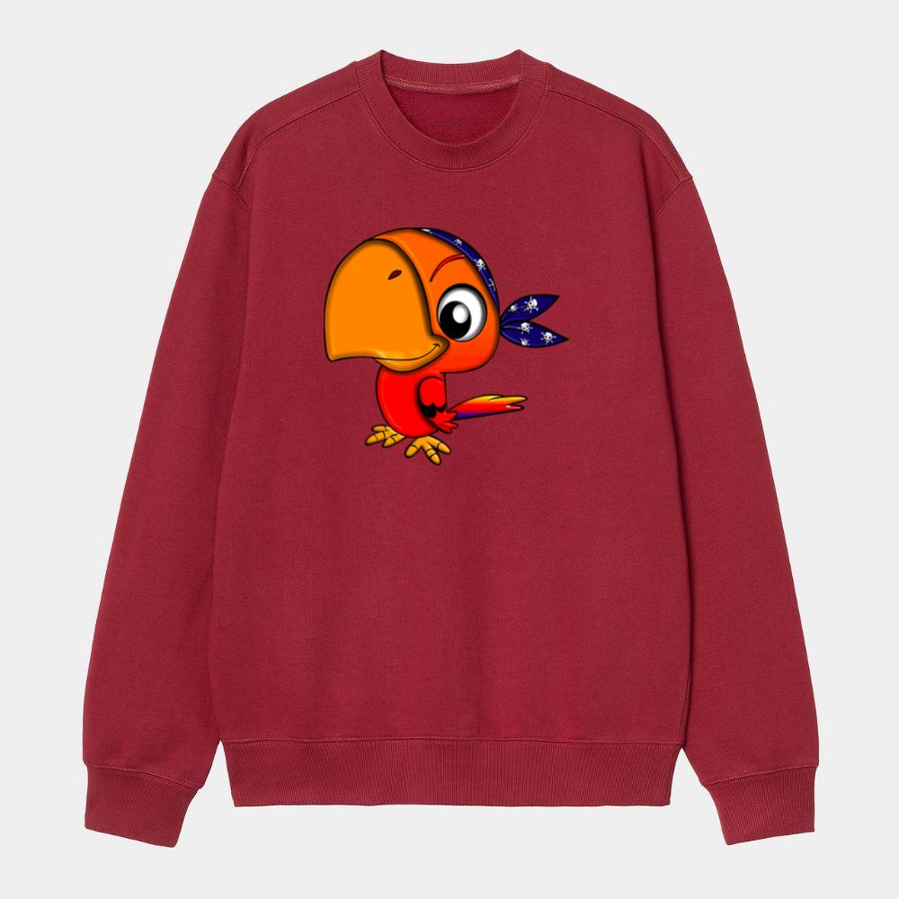 Pirate Parrot With Big Beak Sweatshirt
