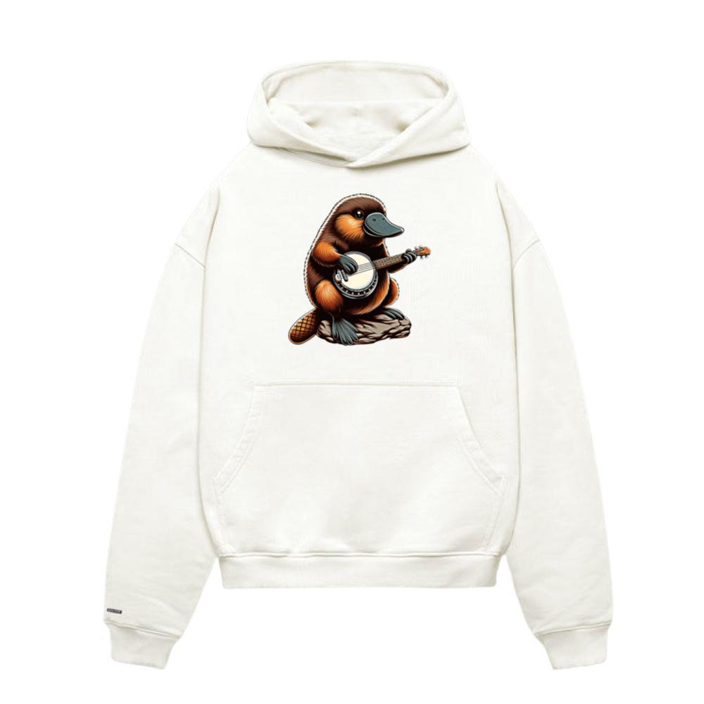 Platypus Animal Bluegrass Banjo Player_1 Hoodie