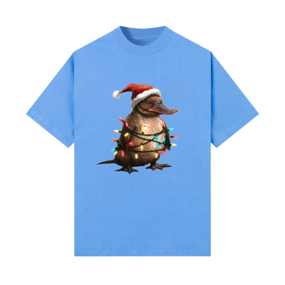 Platypus Animal Christmas Hat Xmas T-Shirt