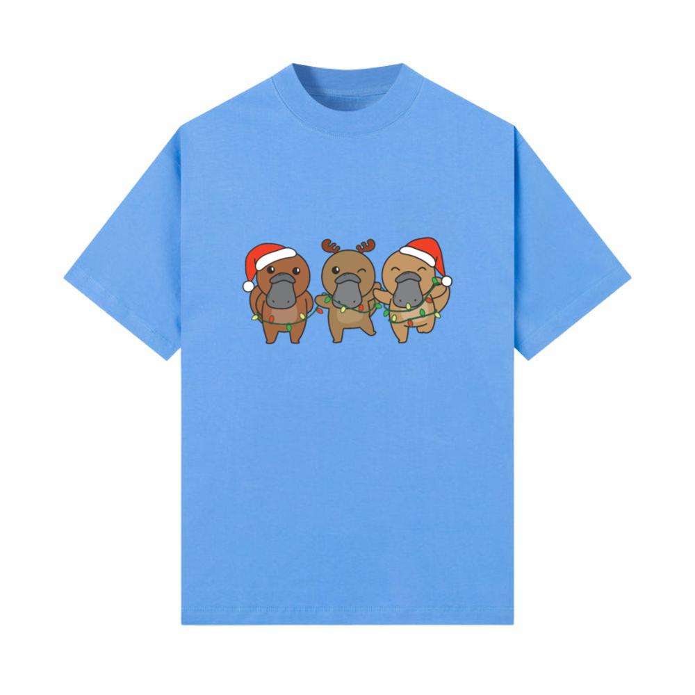 Platypus Christmas Winter Animals Platypus T-Shirt