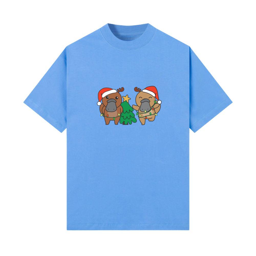 Platypus Christmas Winter Animals T-Shirt