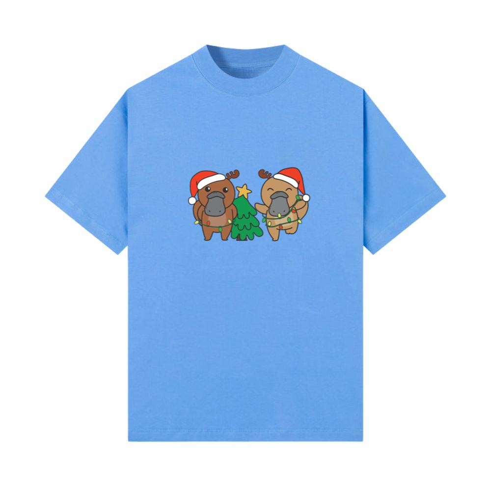 Platypus Christmas Winter Animals T-Shirts