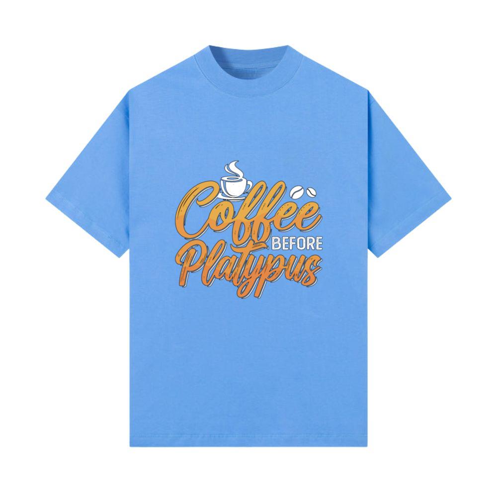 Platypus Lover Coffee Before Animals Coffee Lover T-Shirt