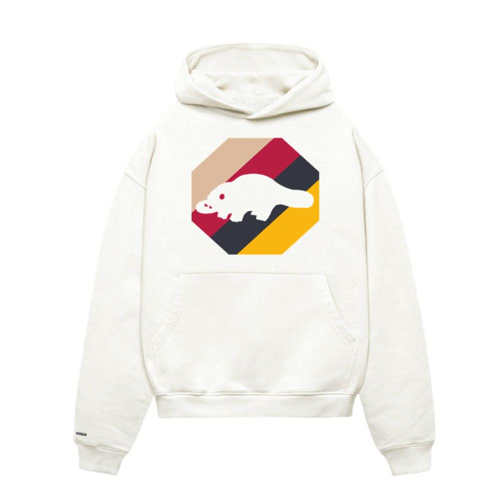 Platypus Motif Animal Late Riser Positive Vibes Hoodie