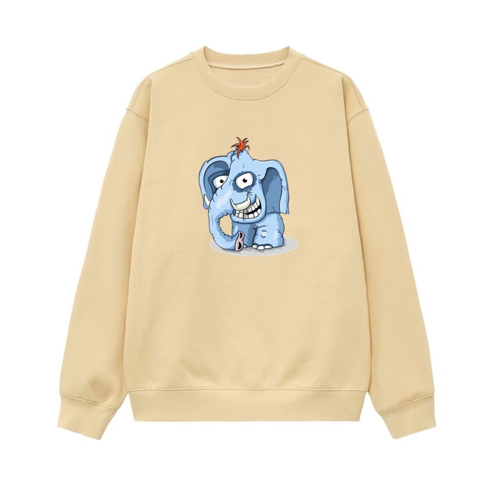 Playful Blue Elephant Sweatshirt