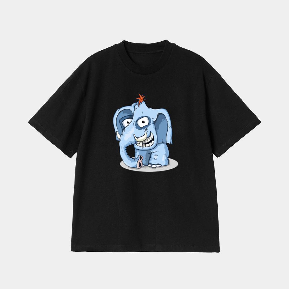 Playful Blue Elephant T-Shirt