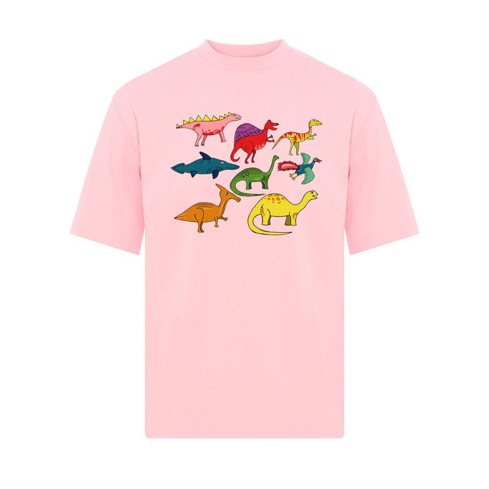 Playful Cartoon Dinosaurs T-Shirts