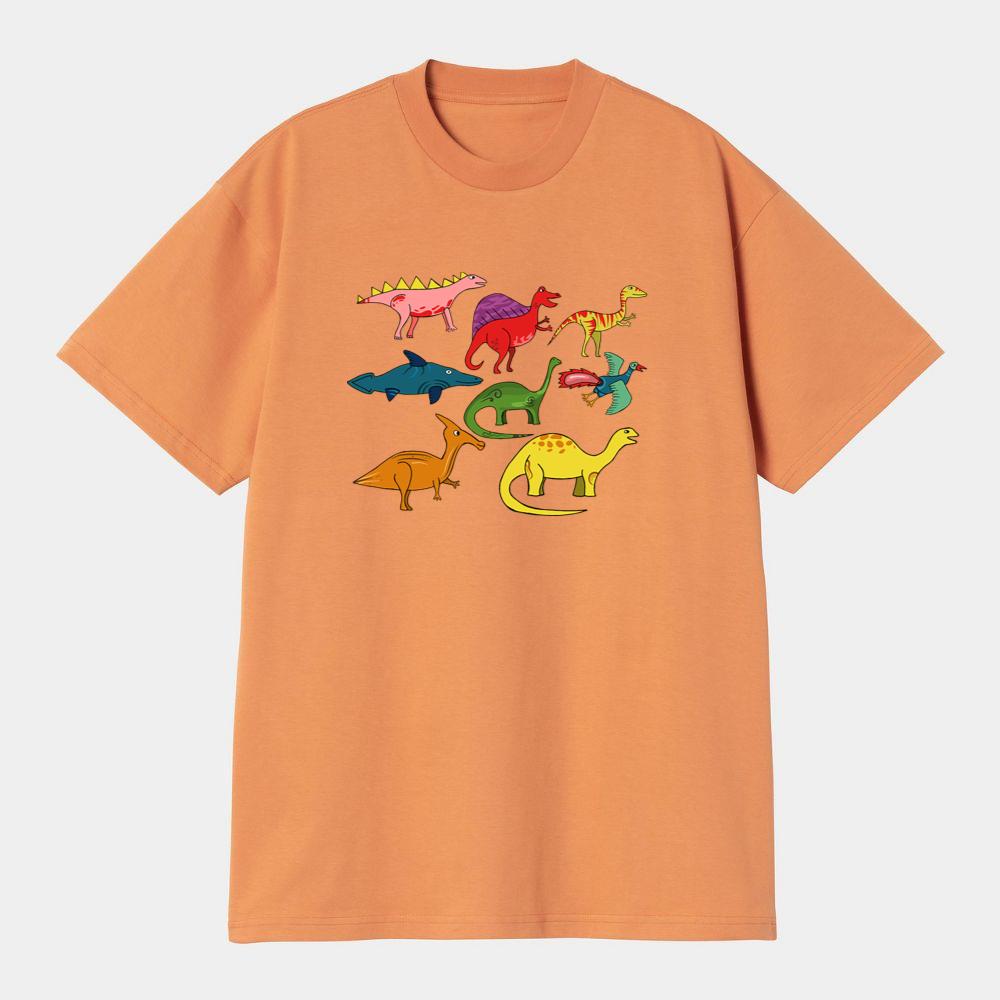 Playful Cartoon Dinosaurs T-Shirts