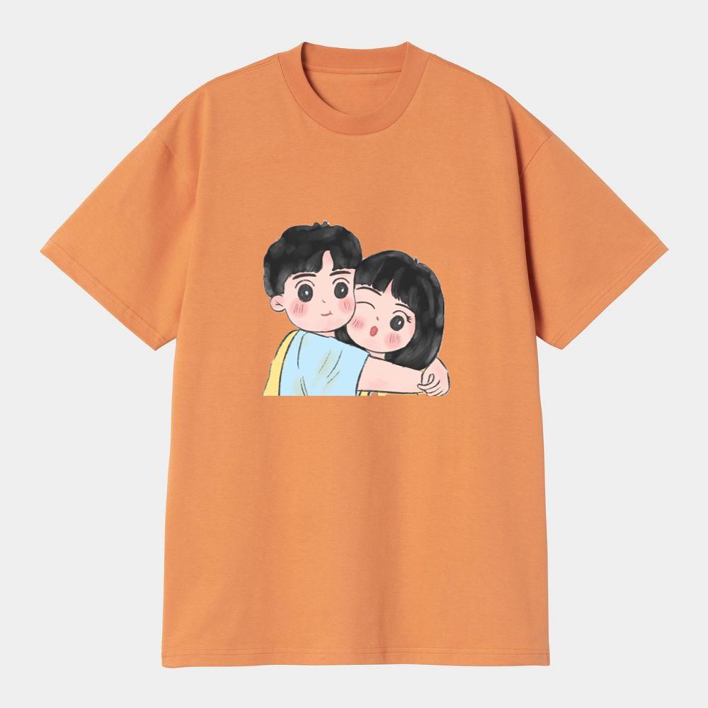 Playful Couple Hug T-Shirts