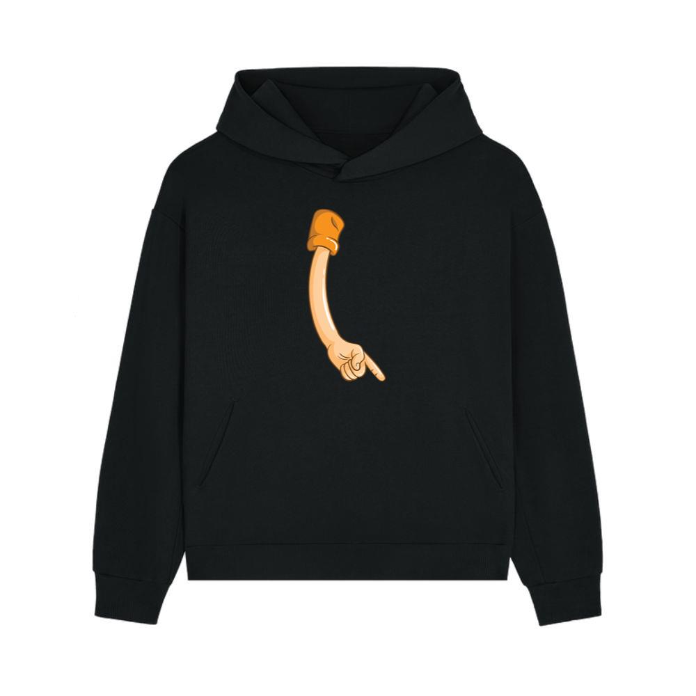 Pointing Cartoon Arm Hoodie