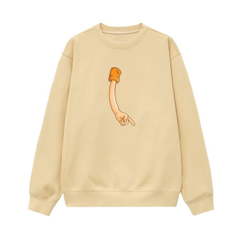 Pointing Cartoon Arm Sweatshirt