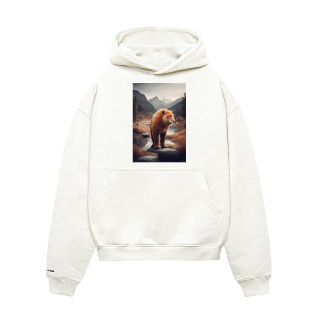 Polar Bear and Lion Cute Animals for Women Animal Hoodie