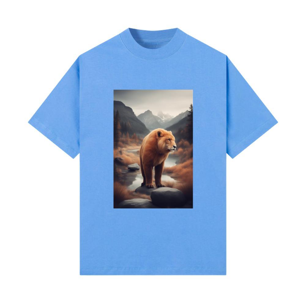 Polar Bear and Lion Cute Animals for Women Animal T-Shirt